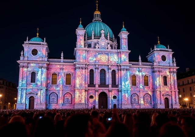 3D проекционное картирование на здании