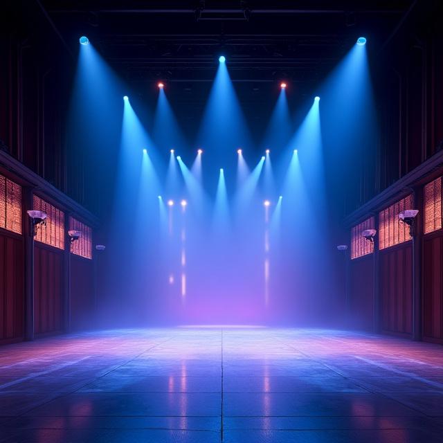 Театральное освещение с японскими элементами